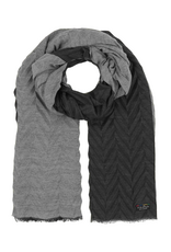 Fraas Pleated Travel Wrap in Caviar by Fraas