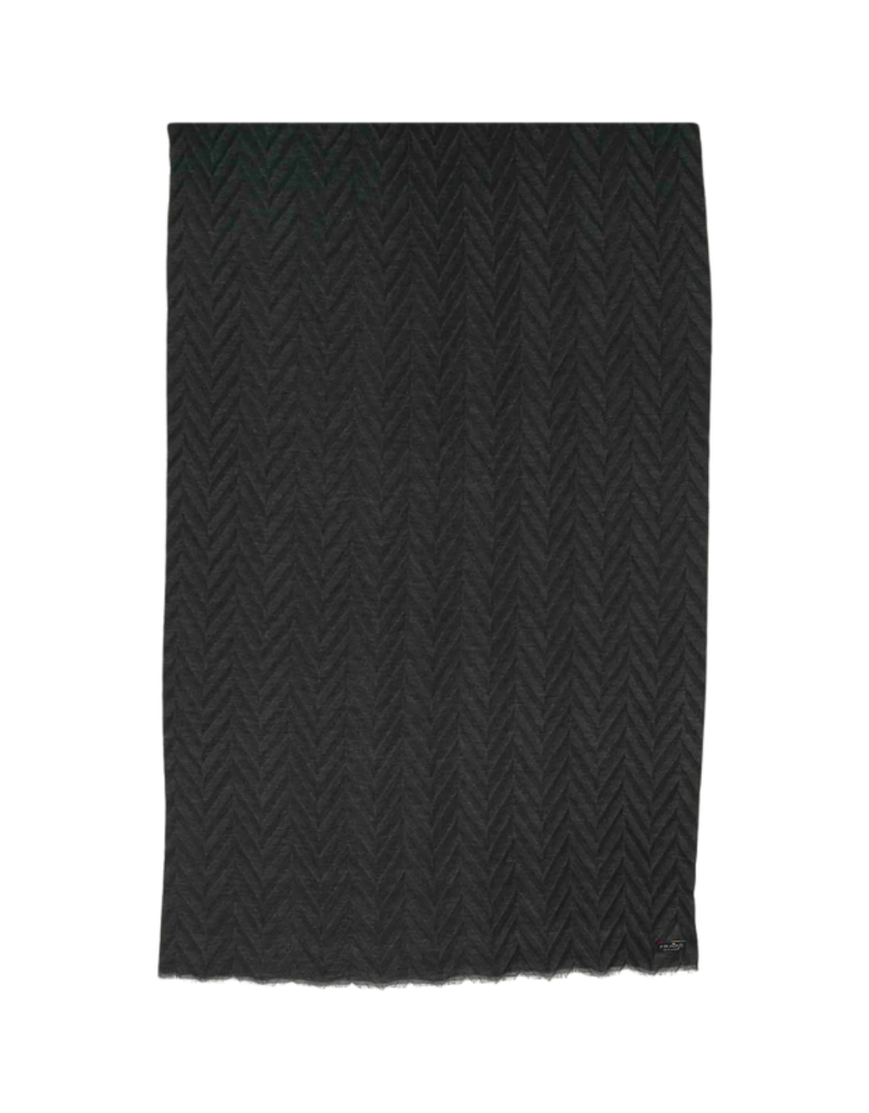 Fraas Pleated Travel Wrap in Caviar by Fraas