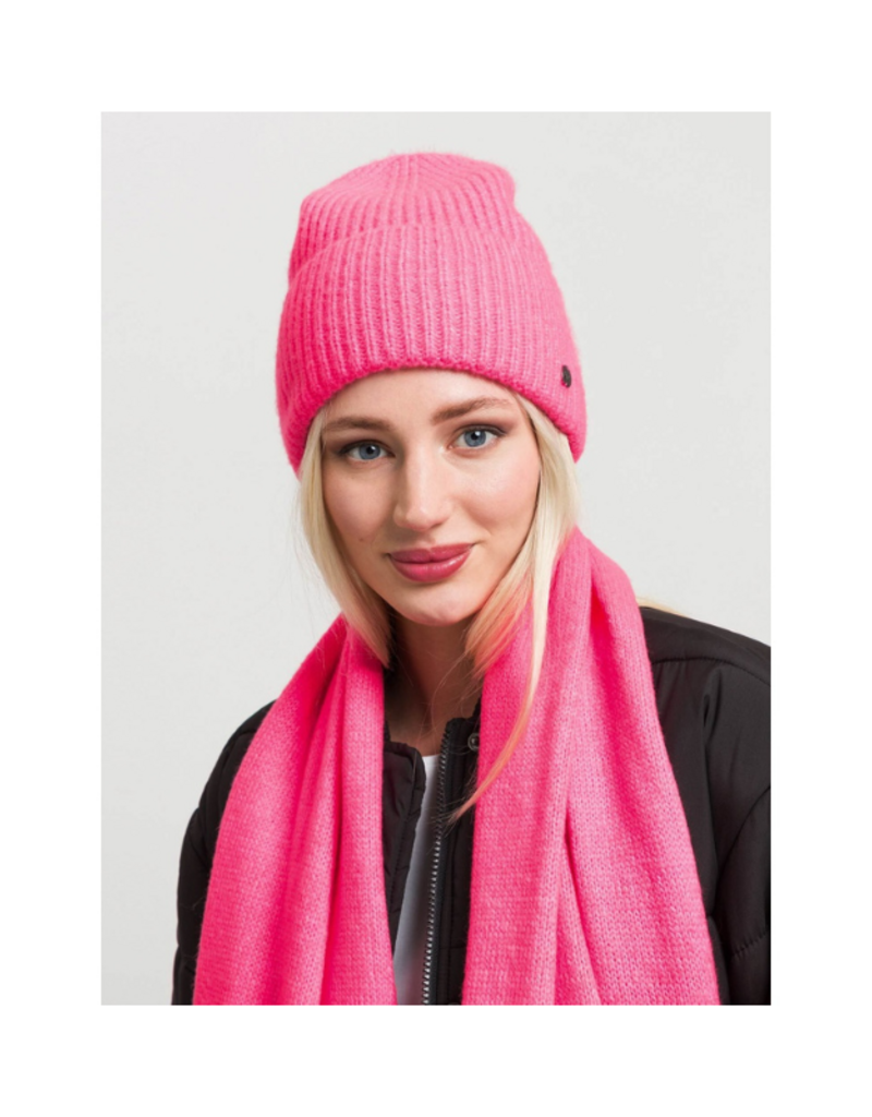 Fraas Rib Beanie in Digital Pink by Fraas
