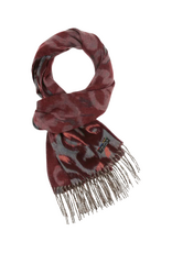 Fraas Cashmink Abstract Scribble in Denim Rust by Fraas