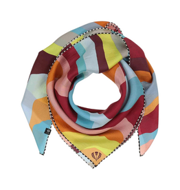 Fraas Textured Graphic Silk in Denim by Fraas