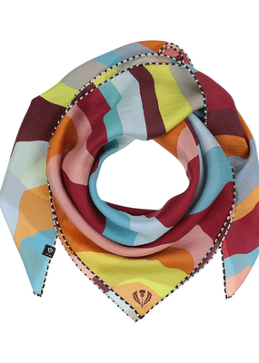 Fraas Textured Graphic Silk in Denim by Fraas
