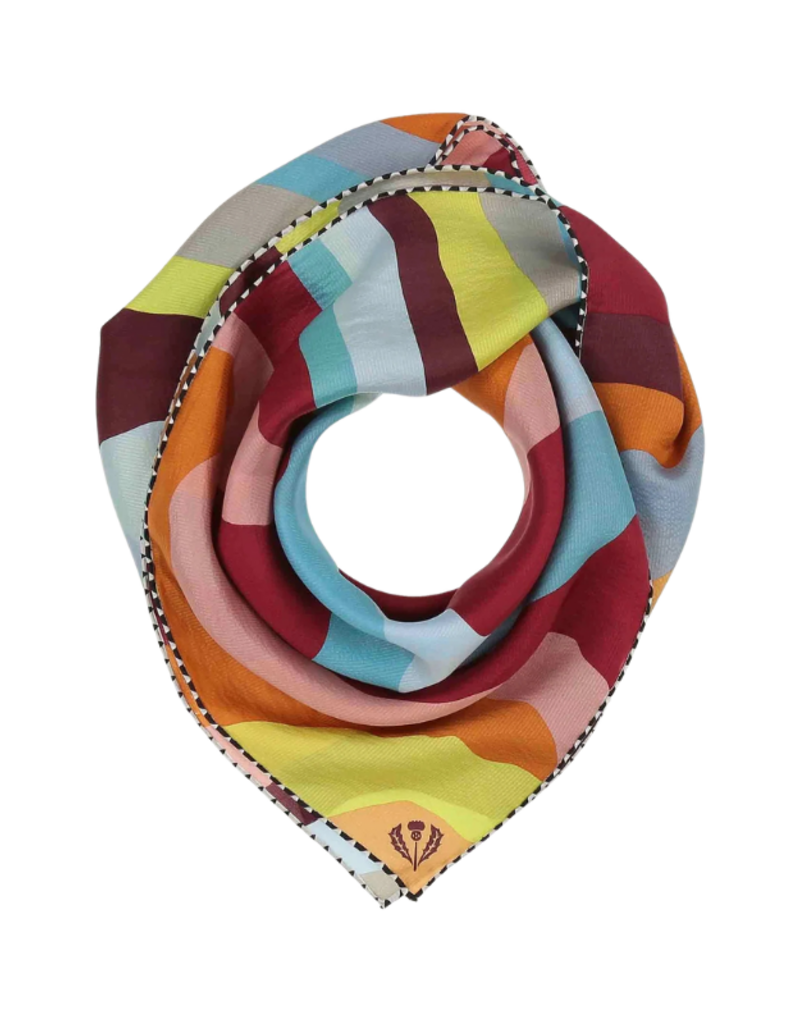 Fraas Textured Graphic Silk in Denim by Fraas