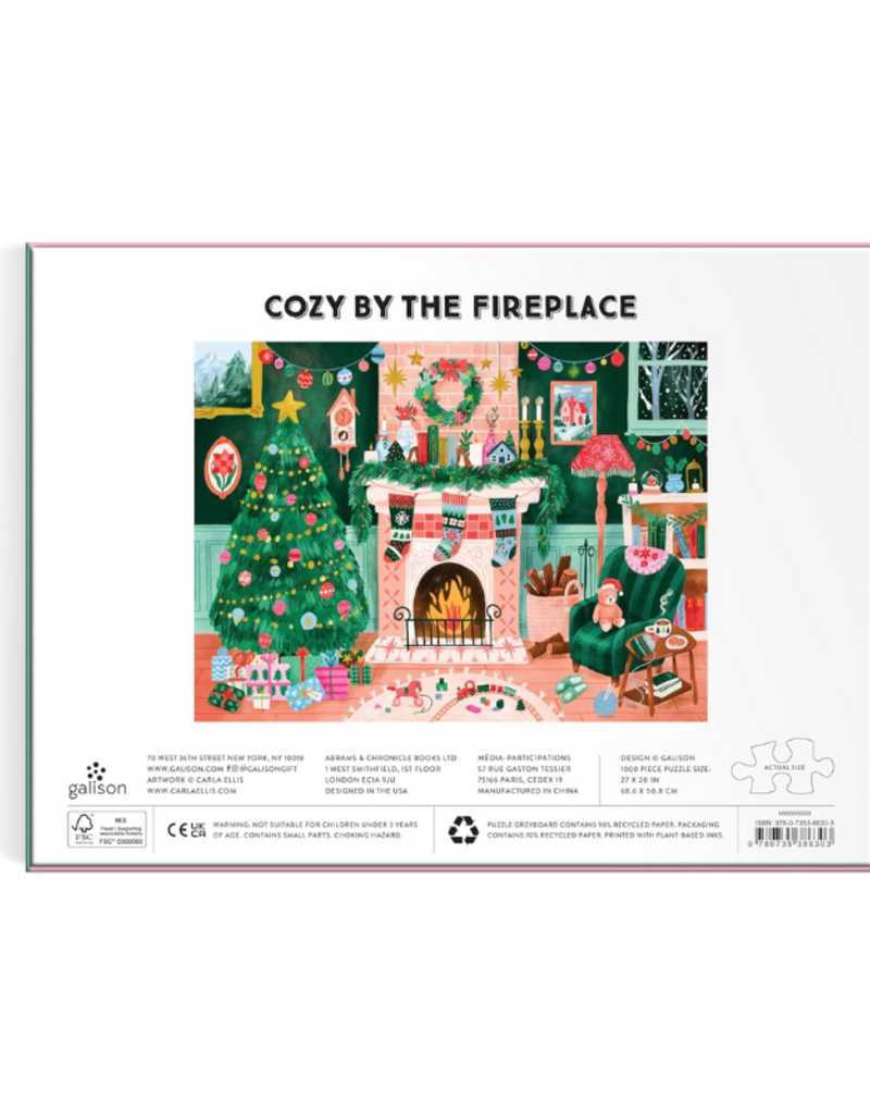 Raincoast Books Cozy by the Fireplace 1000 Piece Puzzle