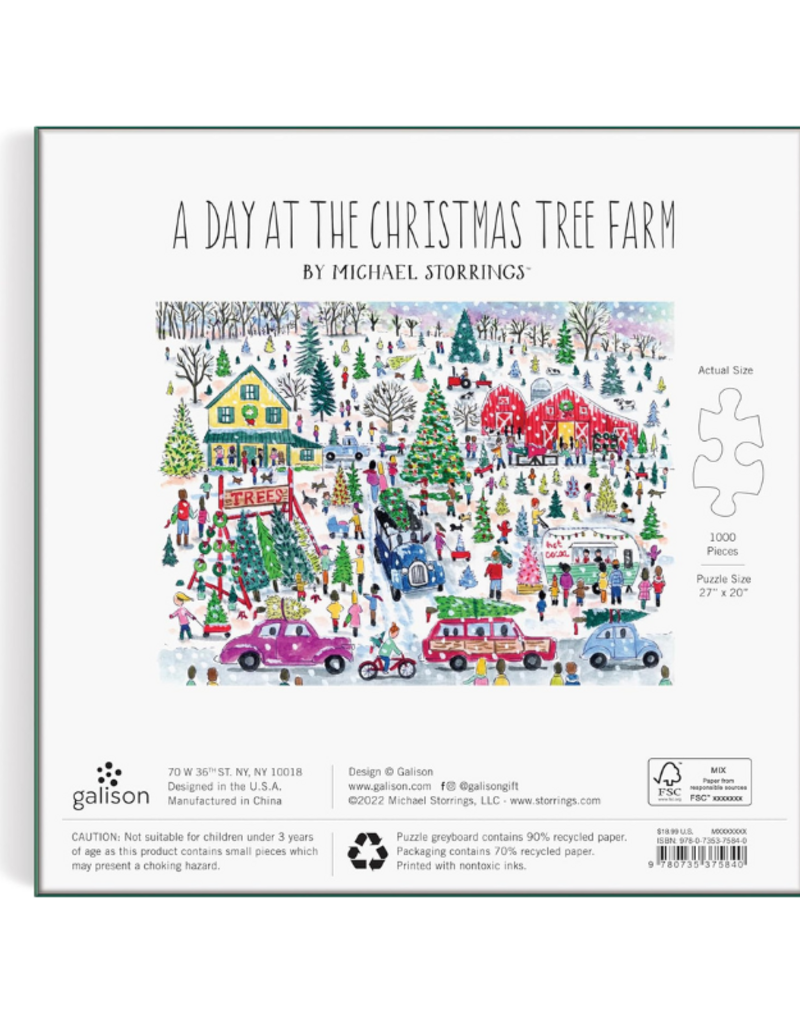 Raincoast Books Christmas Tree Farm 1000 Piece Puzzle