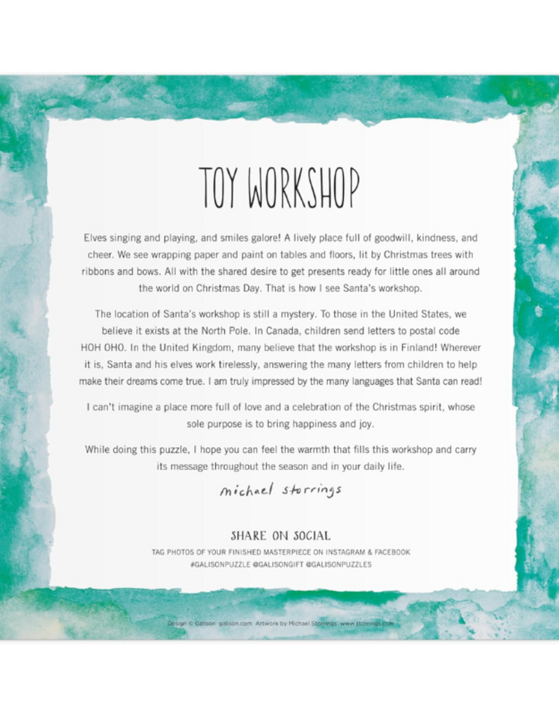 Raincoast Books Toy Workshop 500 Piece Foil Puzzle