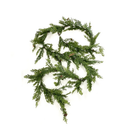 Cedar With Cone Garland 10'