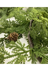 Cedar With Cone Garland 10'