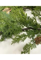 Cedar With Cone Garland 10'