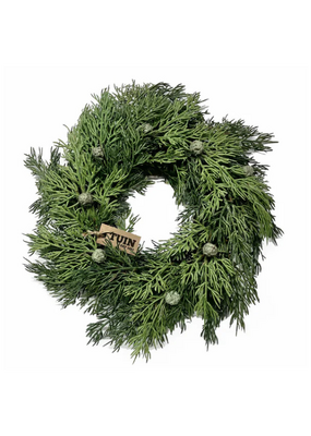 Soft Cedar Wreath 14"