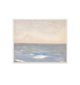Celadon Art Raw Canvas Series - View From The Sea 21" x 17"