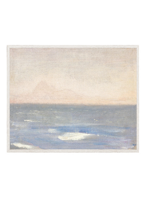 Celadon Art Raw Canvas Series - View From The Sea 21" x 17"