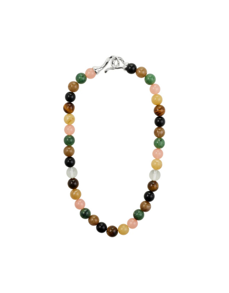 PILGRIM Unfold Necklace in Multi & Silver by Pilgrim