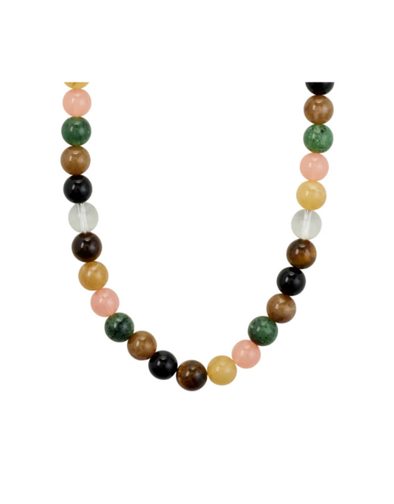 PILGRIM Unfold Necklace in Multi & Silver by Pilgrim