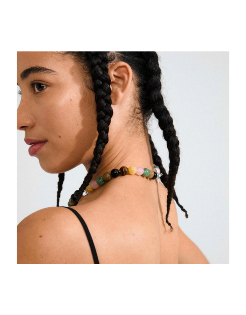 PILGRIM Unfold Necklace in Multi & Silver by Pilgrim