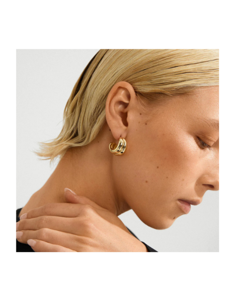 PILGRIM Miko Earrings in Gold by Pilgrim