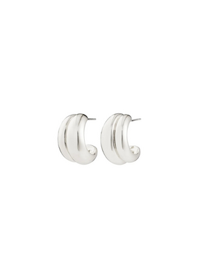 PILGRIM Miko Earrings in Silver by Pilgrim