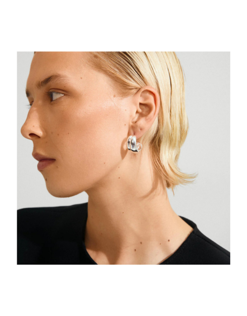 PILGRIM Miko Earrings in Silver by Pilgrim