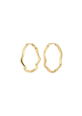 PILGRIM Larkin Hoop Earrings Small in Gold by Pilgrim