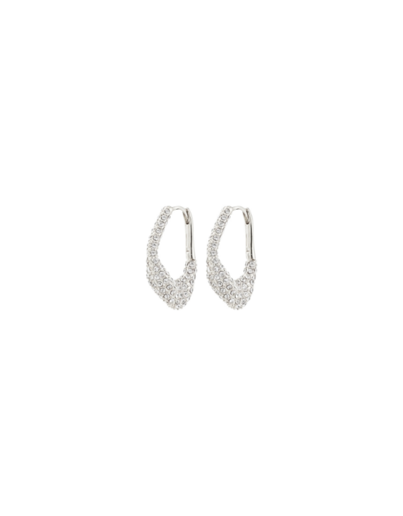 PILGRIM Fenix Earrings in Silver by Pilgrim
