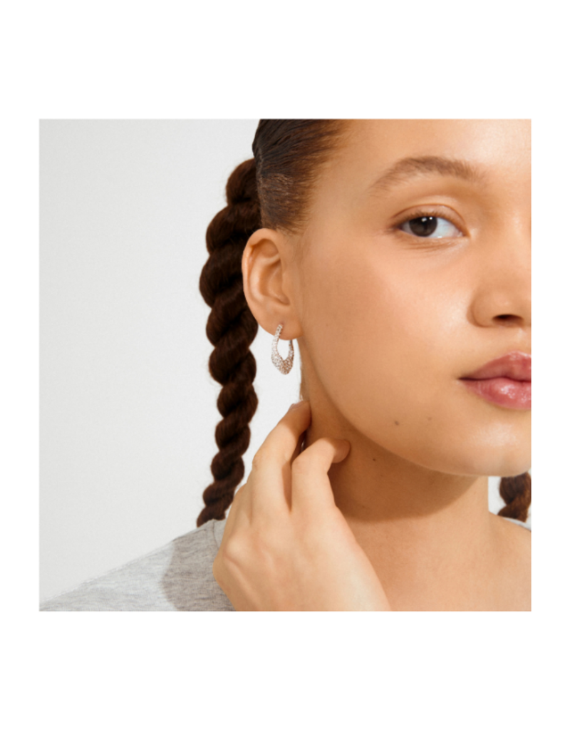 PILGRIM Fenix Earrings in Silver by Pilgrim