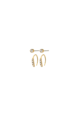 PILGRIM Gionni Earrings 2in1 in Gold by Pilgrim