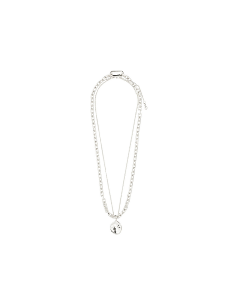 PILGRIM Sparkle 2in1 Necklace in Silver by Pilgrim
