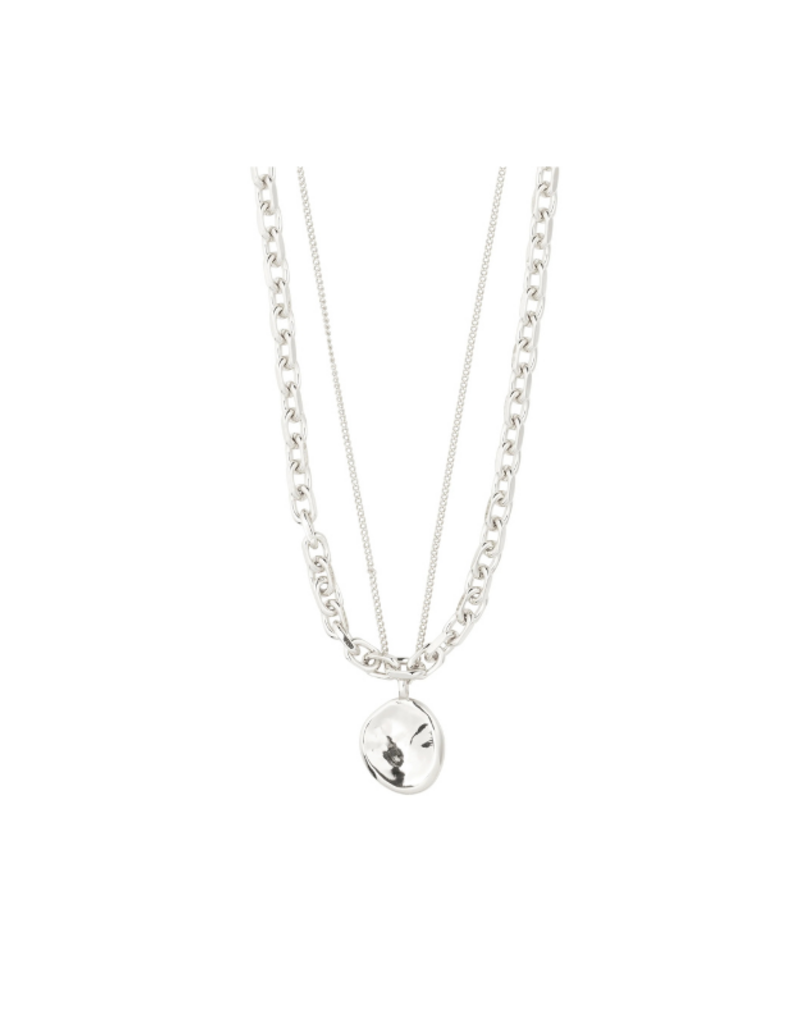PILGRIM Sparkle 2in1 Necklace in Silver by Pilgrim
