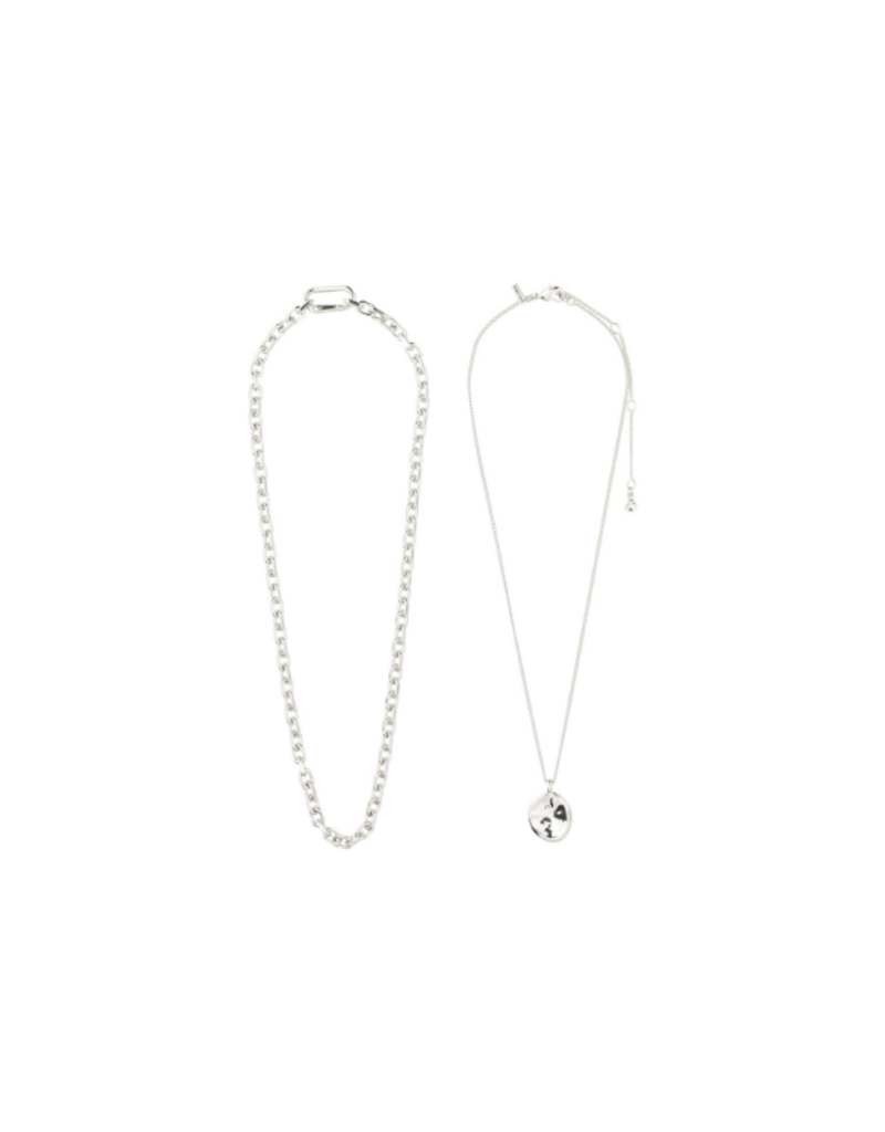 PILGRIM Sparkle 2in1 Necklace in Silver by Pilgrim