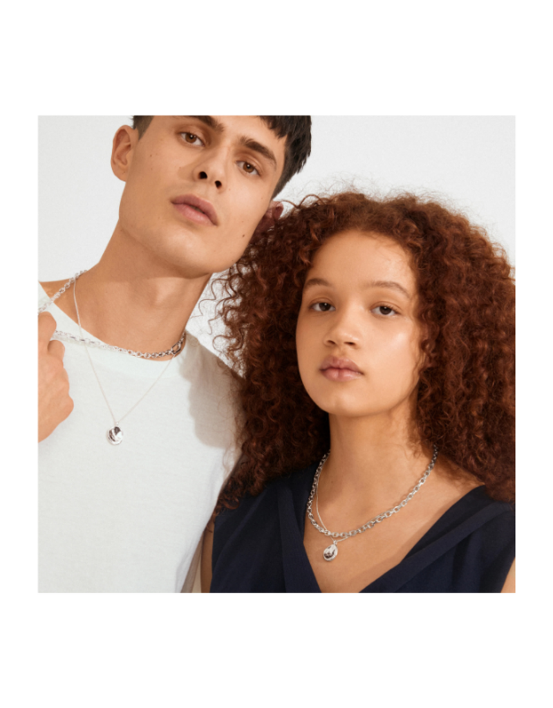 PILGRIM Sparkle 2in1 Necklace in Silver by Pilgrim