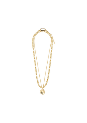 PILGRIM Sparkle 2in1 Necklace in Gold by Pilgrim
