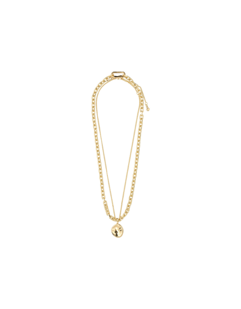 PILGRIM Sparkle 2in1 Necklace in Gold by Pilgrim