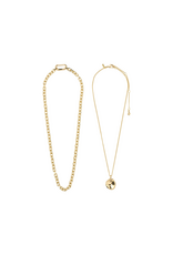 PILGRIM Sparkle 2in1 Necklace in Gold by Pilgrim
