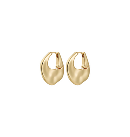 PILGRIM Sense Hoop Earrings in Gold by Pilgrim