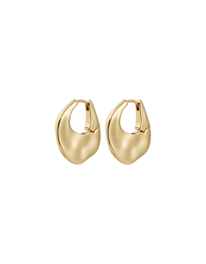 PILGRIM Sense Hoop Earrings in Gold by Pilgrim