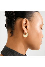 PILGRIM Sense Hoop Earrings in Gold by Pilgrim