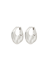 PILGRIM Sense Hoop Earrings in Silver by Pilgrim