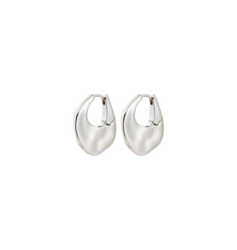 PILGRIM Sense Hoop Earrings in Silver by Pilgrim