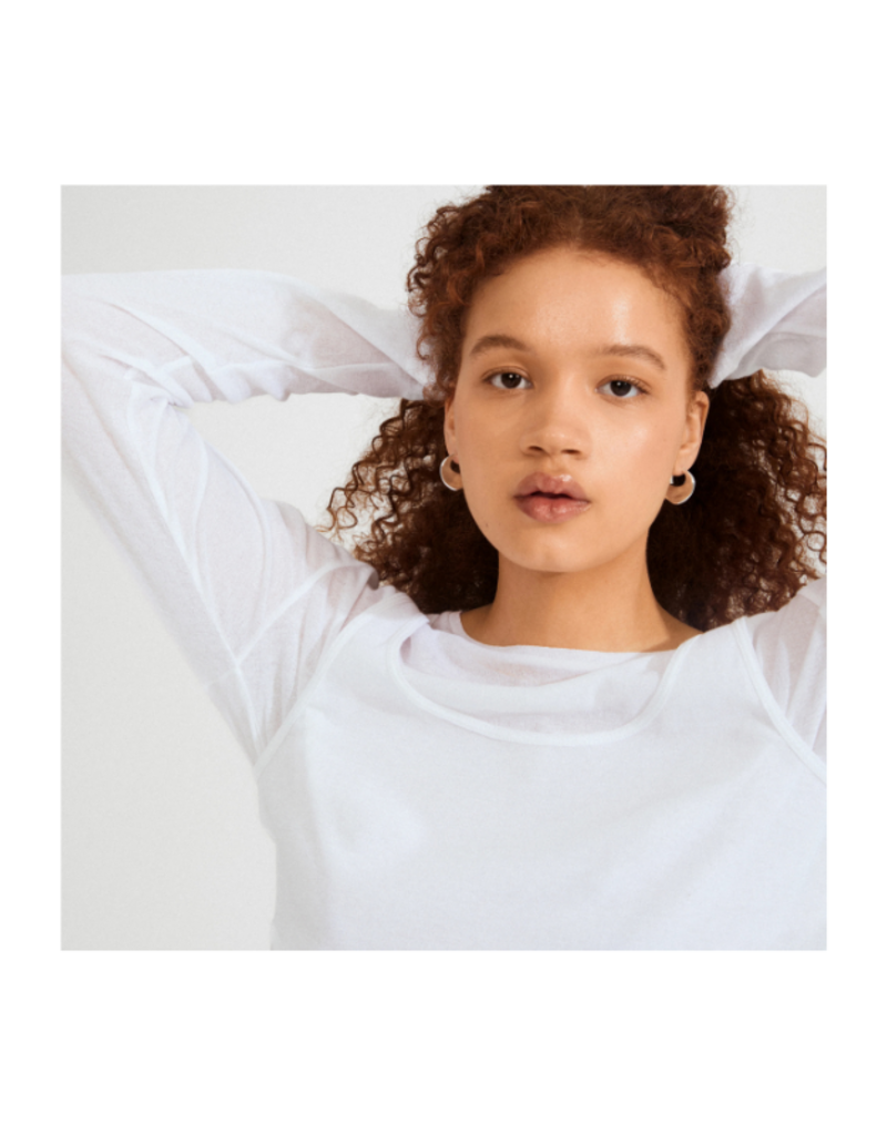 PILGRIM Sense Hoop Earrings in Silver by Pilgrim