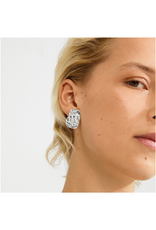 PILGRIM Shift Earrings in Silver by Pilgrim