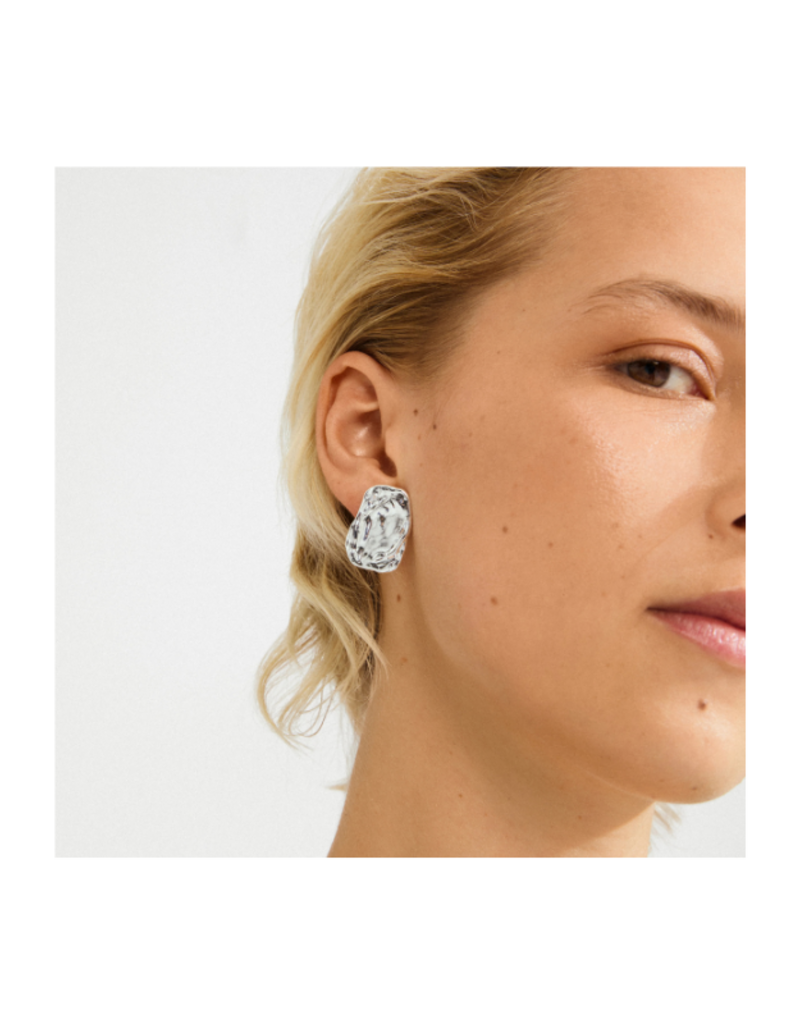 PILGRIM Shift Earrings in Silver by Pilgrim