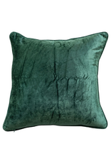 Creative Co-Op Velvet Crane Printed Pillow