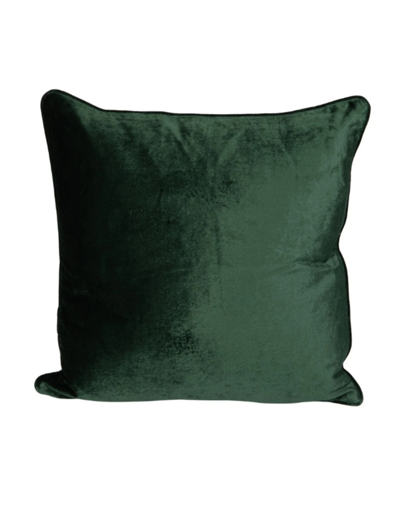 Creative Co-Op Velvet Crane Printed Pillow