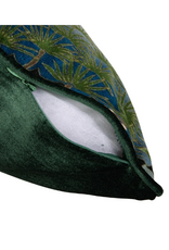 Creative Co-Op Velvet Crane Printed Pillow