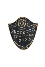 Creative Co-Op Enameled Metal Tray Prosecco