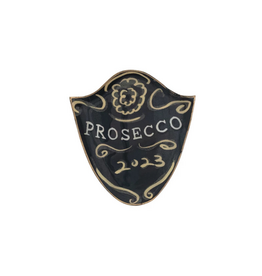 Creative Co-Op Enameled Metal Tray Prosecco