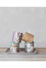 Creative Co-Op Cat Stoneware Mug