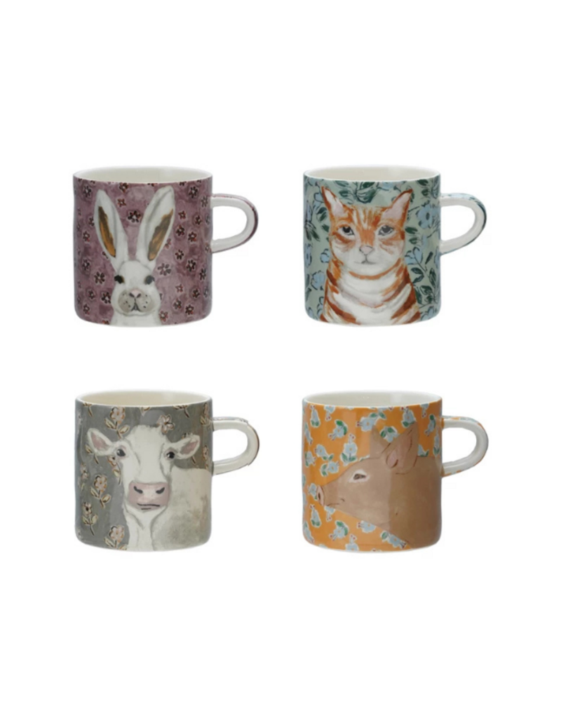 Creative Co-Op Cat Stoneware Mug