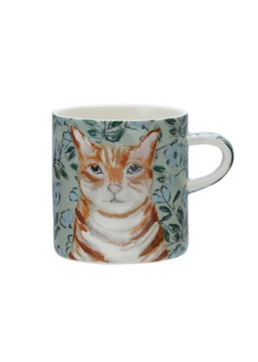 Creative Co-Op Cat Stoneware Mug