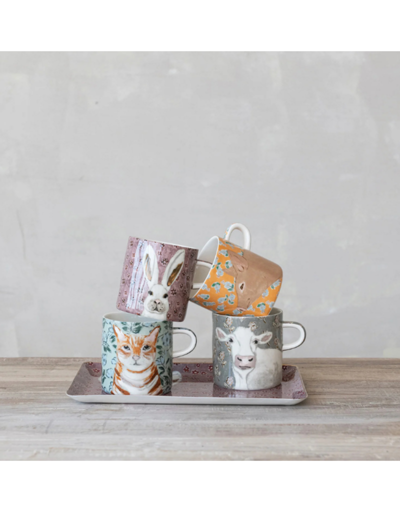 Creative Co-Op Pig Stoneware Mug